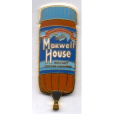 Maxwell House Coffee Jar Special Shape Gold